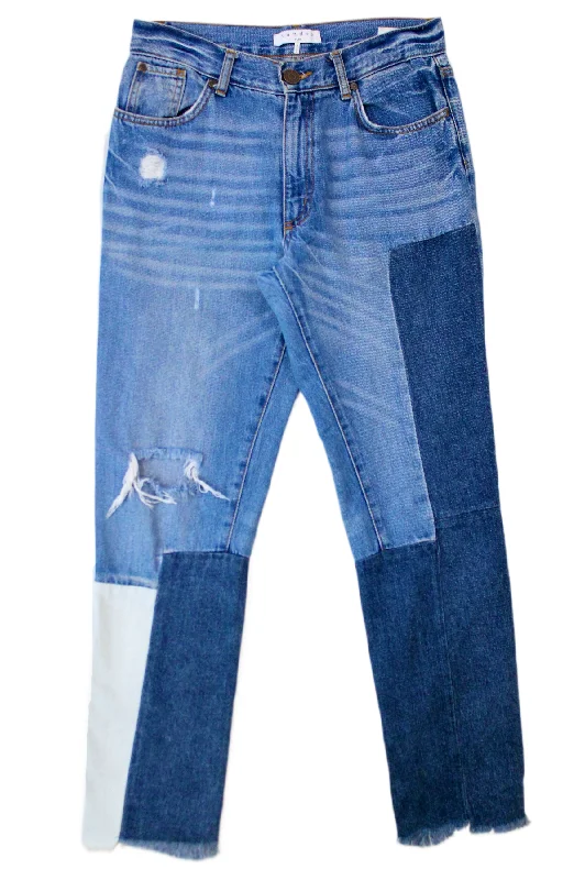 Sandro Paris - Patchwork Jeans Gym