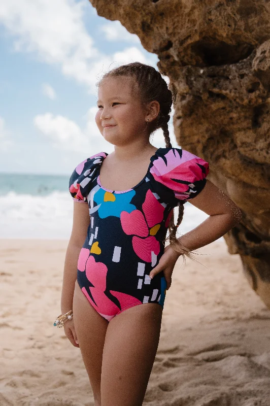 Mini Pura Vida One Piece | Blue Floral Dynamic Women's Moto