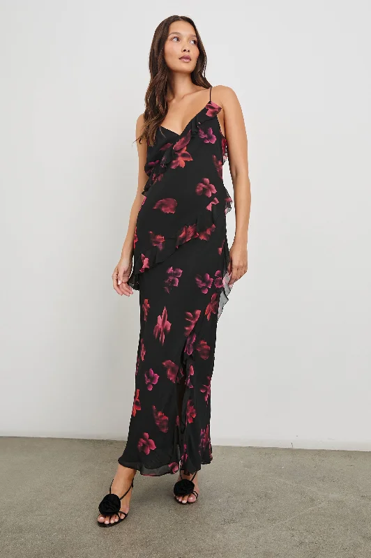 KARISELLE DRESS - DARK AZALEA Street