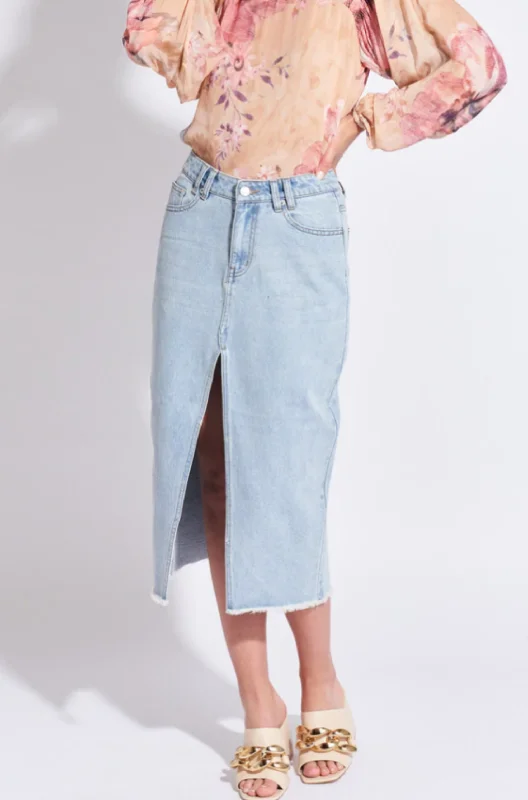 Somewhere Denim Skirt Stylish Women's Tropical 