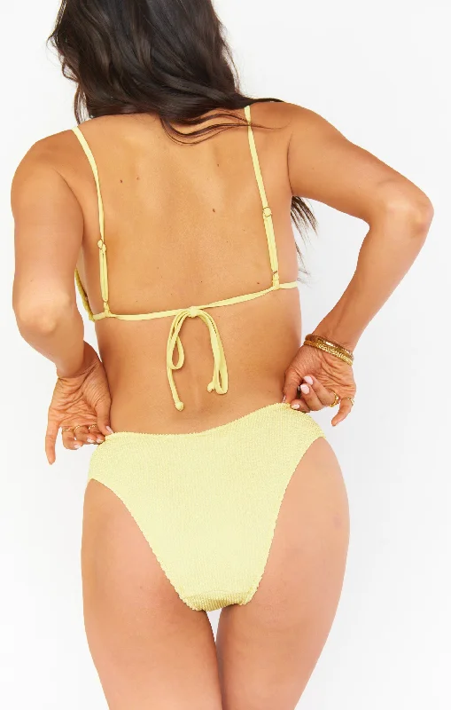 Wave Bottom ~ Lemon Scrunch Refined Women's 