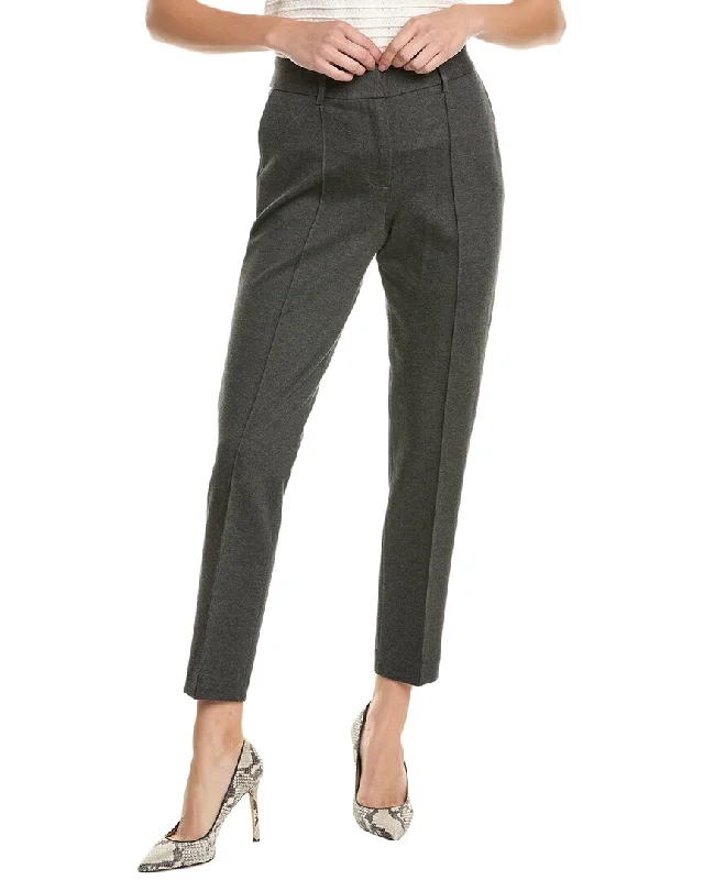 Tahari ASL Darted Ponte Pant Cozy Women's Sherpa - lined
