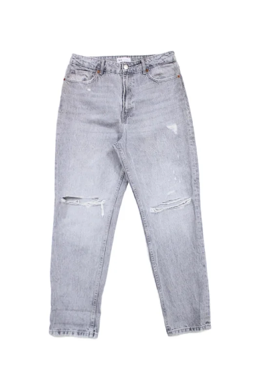 Zara - Tapered Leg Jeans Casual Women's Loose - fitting