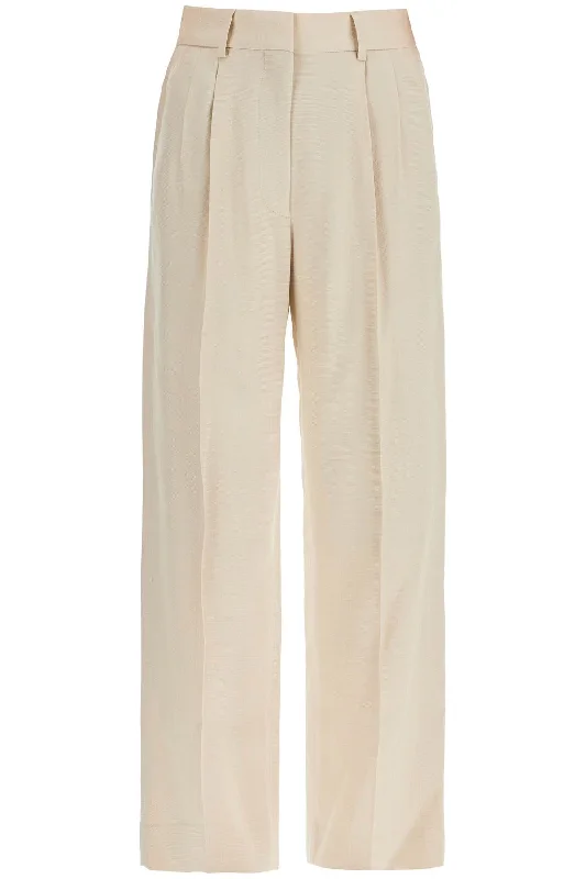 Blaze Milano Women's ivory Viscose Pants With Embroide Pocket Australian Beach