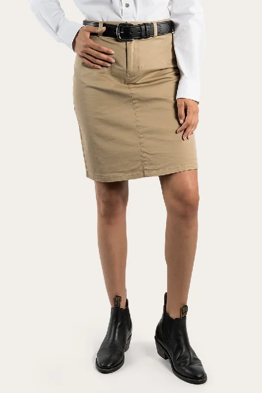 Pippa Womens Chino Skirt - Clay Athletic Women's High - 