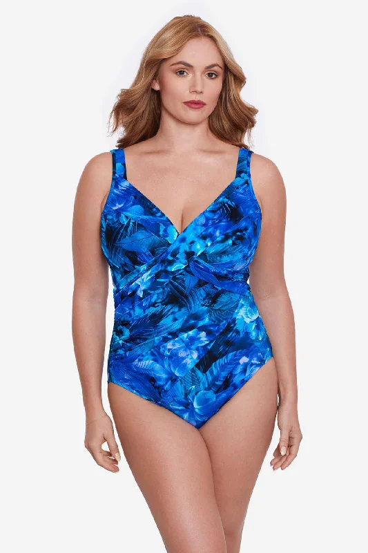 Plus Size Sous Marine Revele One Piece Swimsuit Compression