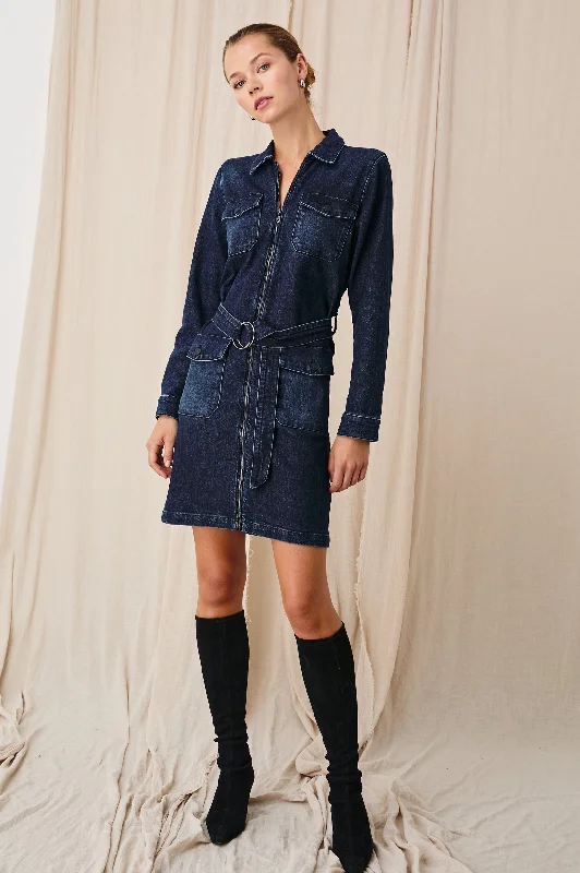 JEFFERSON DRESS - BLUE MOON Monochromatic Office Style