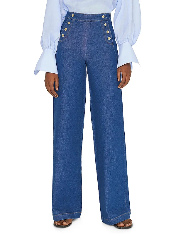 Womens Sailor High Rise Wide Leg Jeans Rugged Women's Outdoor 