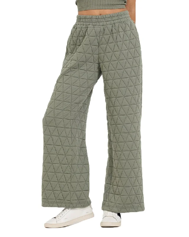 Vintage Havana Quilted Flare Pant Cashmere