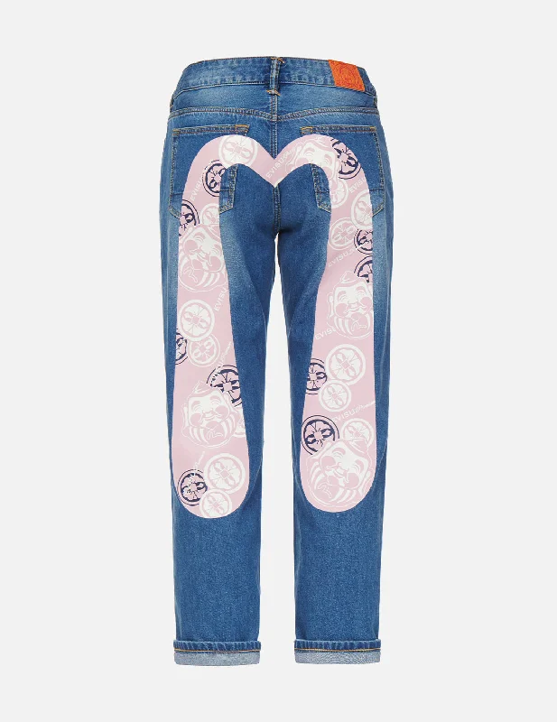Godhead and Kamon Daicock Boyfriend Jeans Relaxed Women's Beachy