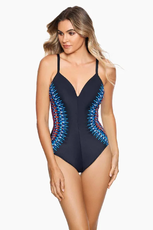Nepali Temptation One Piece Swimsuit Cool Women's Distressed