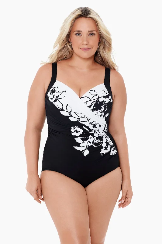 Plus Size Sub Rosa Sanibel One Piece Swimsuit Refined Women's Classic 