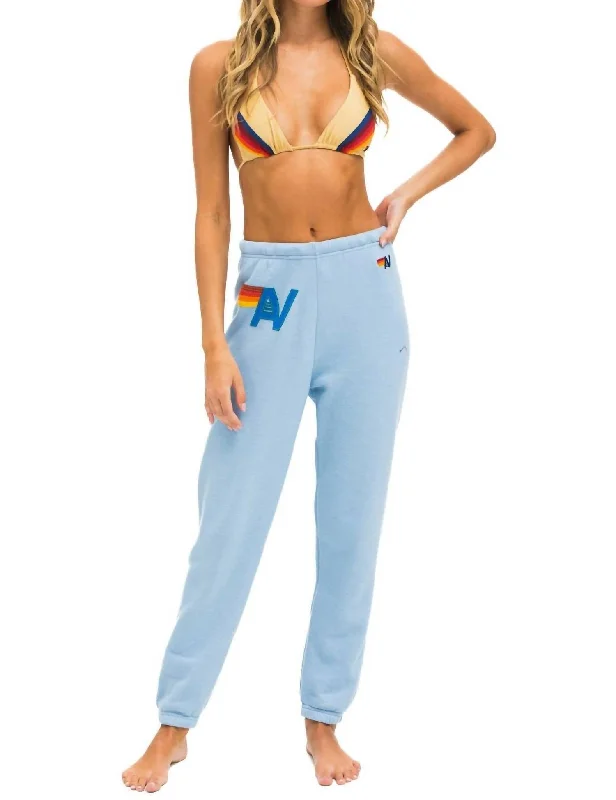 Logo Stitch Sweatpants In Ice Business
