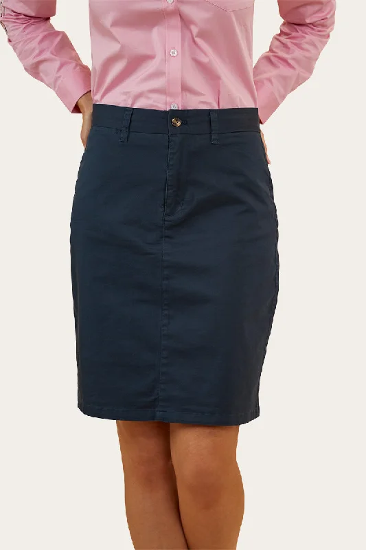 Pippa Womens Chino Skirt - Dark Navy Modern Women's 