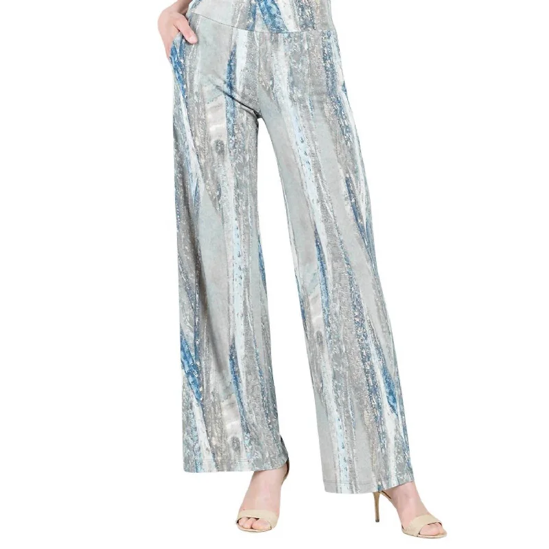Python Taupe Wide Leg Pocket Pant In Olive Multi Vintage Women's 1970S 