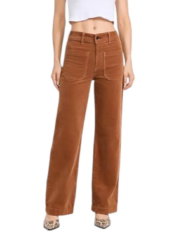 Sailor Cord Pants In Caramel Monochromatic All - in - one