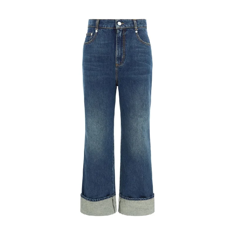Alexander McQueen Women's Jeans Feminine Women's Soft 