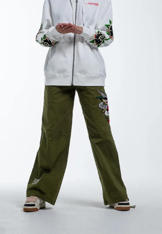 Womens True Til Death Tech Trouser - Green Disco