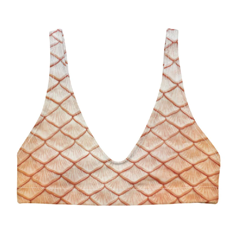 Classic Cleo Recycled Padded Bikini Top Unique Women's Upcycled