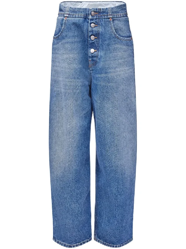 Mm6 Maison Margiela Women's Jeans Clear blue Australian Beach