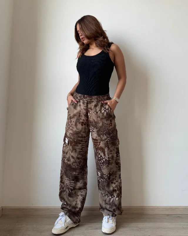 Shanghai Dynasty Cargo Pant Sleek Women's Metallic