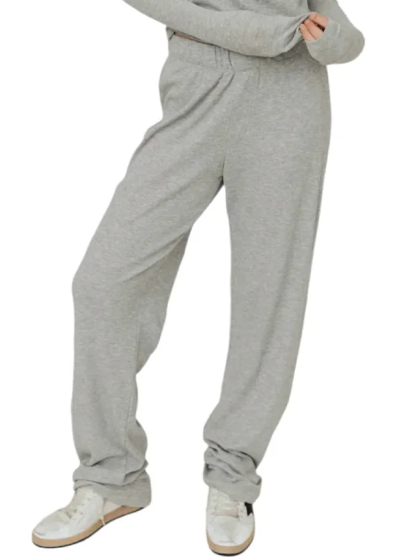 Thermal Lounge Pants In Heather Grey Contemporary 