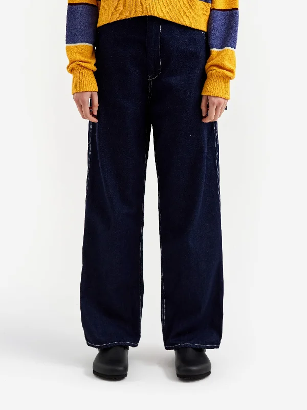 Beams Boy 12oz Denim Painter Pants - Indigo Refined Women's Classic 