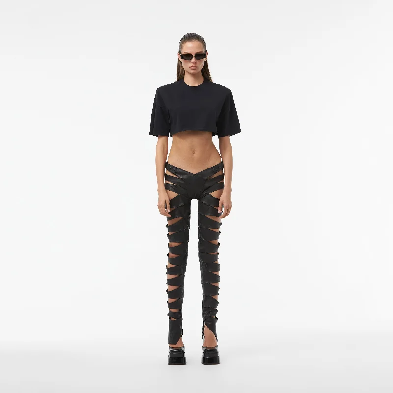 TAPE WRAP PANTS Laid - back Women's Vibe