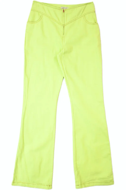 Nocturne - Semi-Flare Jeans Stylish Women's Neon