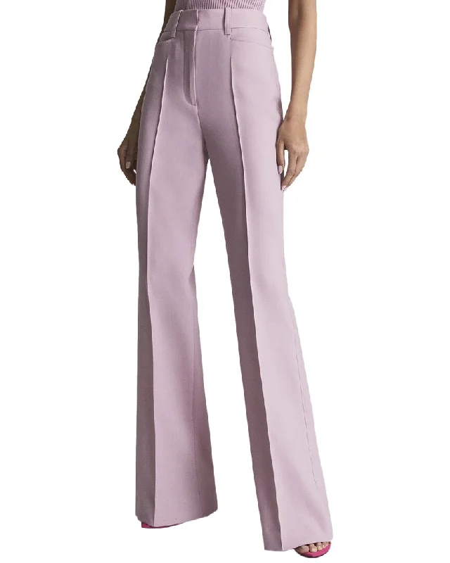 Reiss Aura Tailored Wool-Blend Flare Trouser Contemporary 