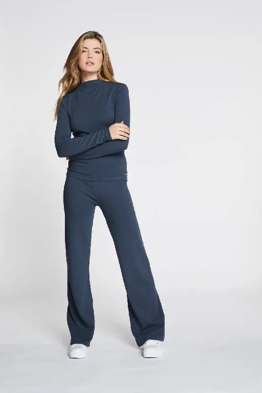 Forest soft structured flared pants - Deep Indigo Sleek Women's 