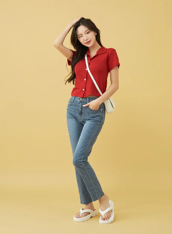 Vintage Style Skinny Jeans BU18 Monochromatic Office Style
