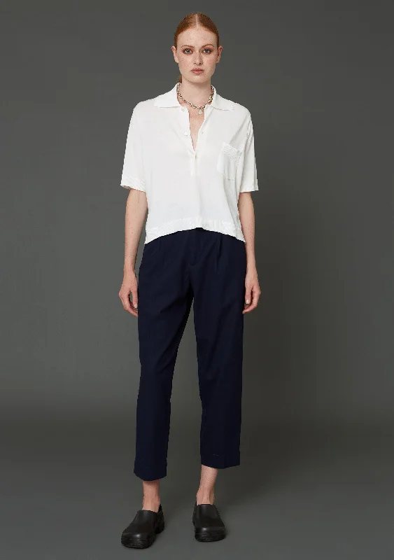Alta Trousers - Navy - Cotton Edgy Women's Punk