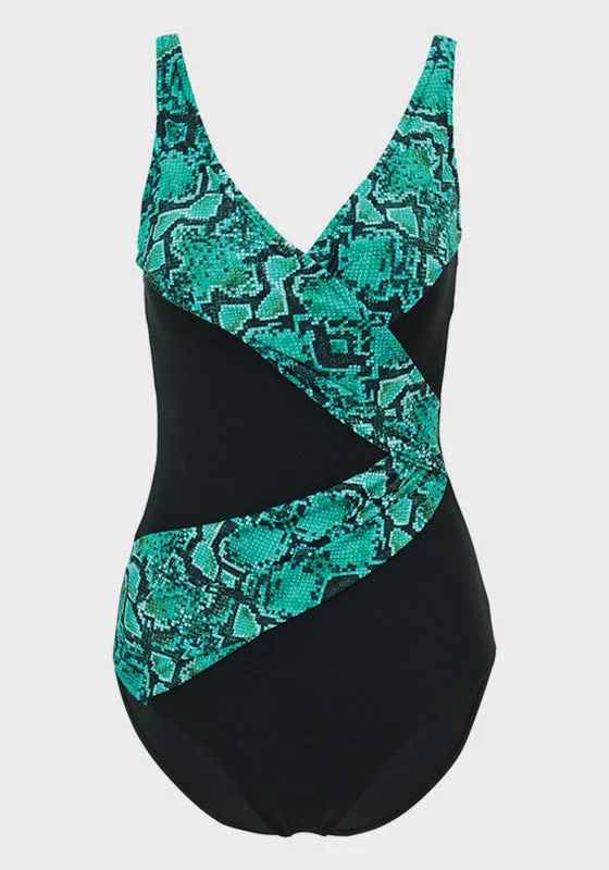 Maero Patchwork Halter One-piece Trendy Women's Oversized