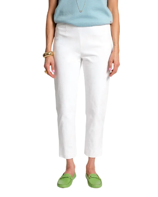 Women's Lucy High Rise Pant In White Street