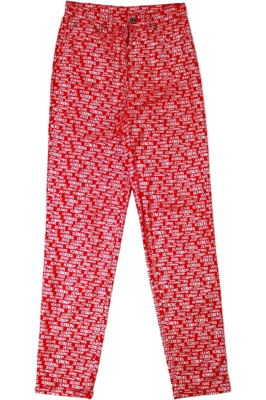 Gilmar - "Iceberg Jeans" Text Jeans Cozy Women's Winter