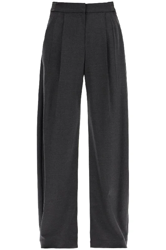 Brunello Cucinelli Women's Stretch Wool Trousers For Men/W Disco