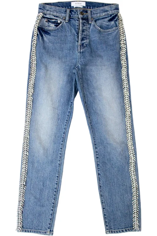 Pistola - Rhinestone Jeans Geometric