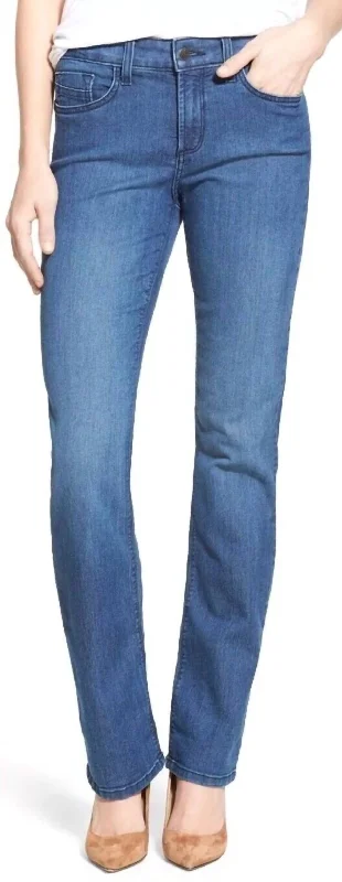 Marylin Yucca Valley Straight Leg Jeans In Blue Stylish Women's Neon