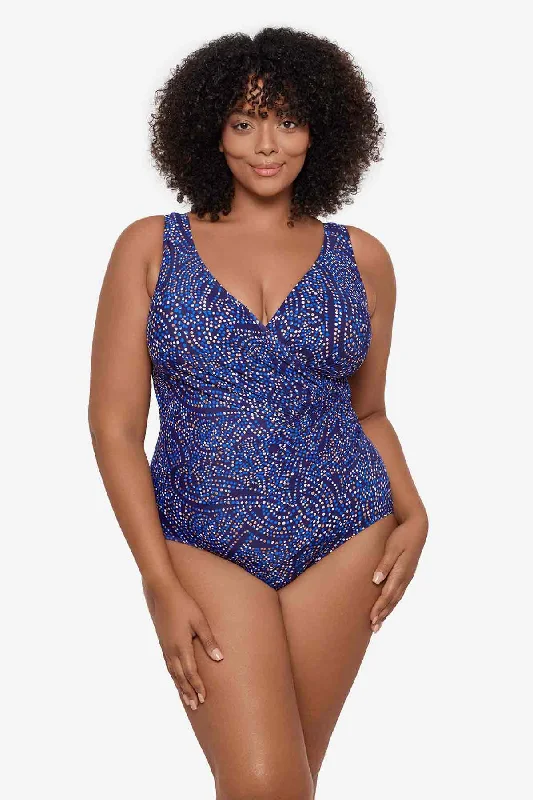 Plus Size Spotlight Oceanus One Piece Swimsuit Athletic Women's High - 