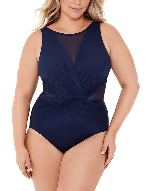 2024 Miraclesuit Women's Plus Solid Palma One Piece (More colors available) - 6518885W Feminine Women's Soft 2024 Miraclesuit Women's Plus Solid Palma One Piece (More colors available) - 6518885W Feminine Women's Soft