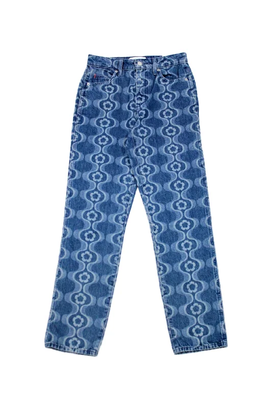 Sun.Deh - Patterned Denim Dapper Women's 1920S