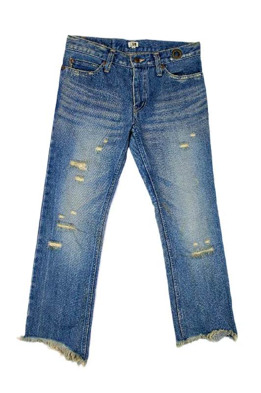 L.G.B - Cropped Distressed Jeans Women