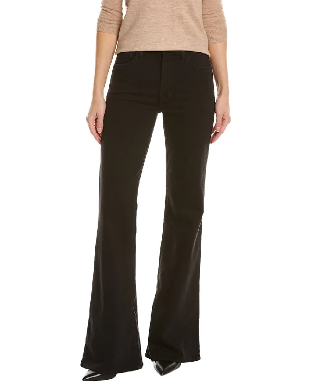 JOE'S Jeans The Molly High-Rise Black Flare Leg Jean Dapper Women's Bow - adorned
