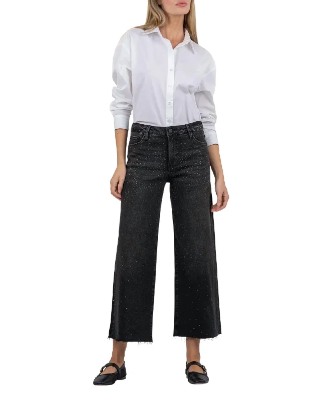 Meg Hi Rise Fab Ab Wide Leg Jean In Illuminate Feminine Women's Soft 