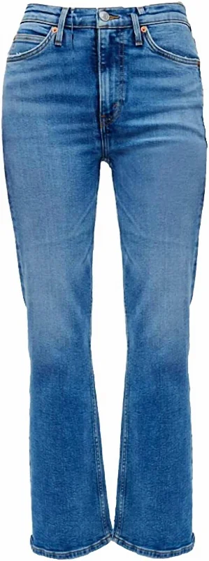 Women 90S Medium Wash Boot Cut Loose High Rise Jeans In Blue Sporty Women's Tennis