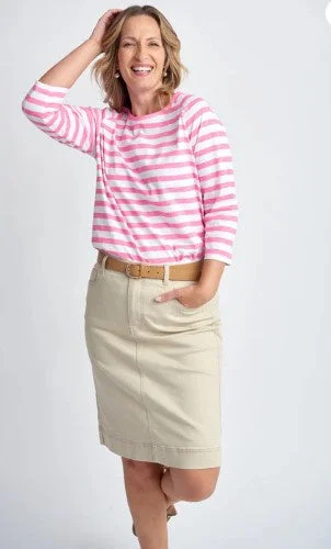 Natural Mid skirt Minimalist Women's Casual
