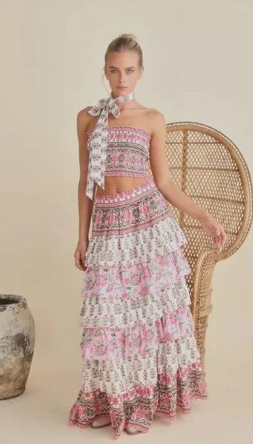 Strawberry fields skirt Geometric