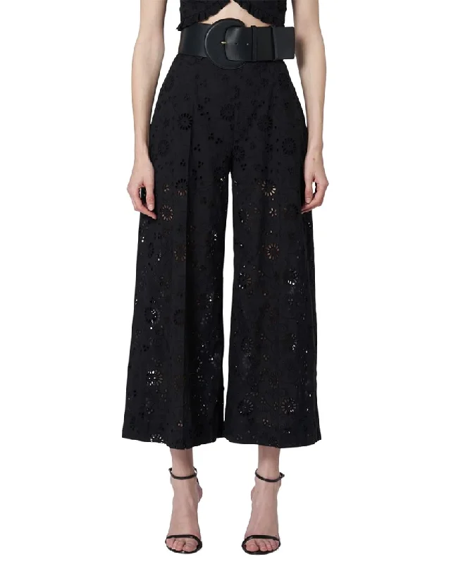 Carolina Herrera Wide Leg Cropped Pant Business