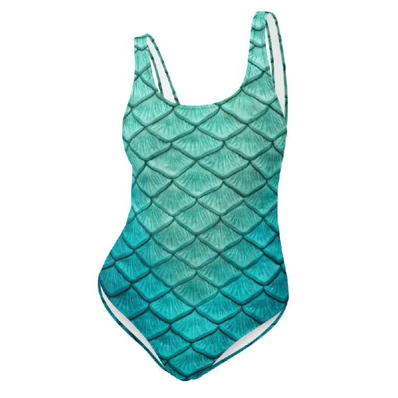 Sea Sapphire One-Piece Swimsuit Luxurious Women's High -  end